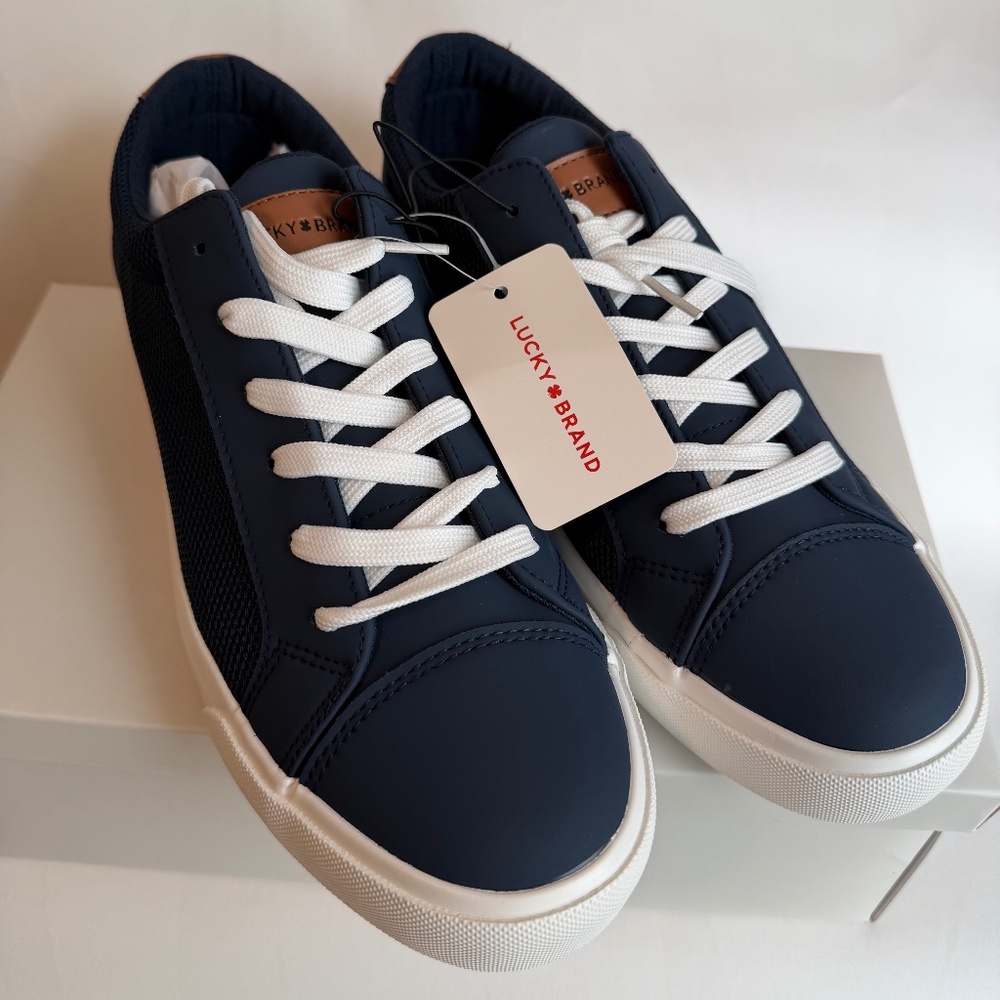 Lucky Brand Men Scott Sneakers Navy memory foam Modern Shoes Sport